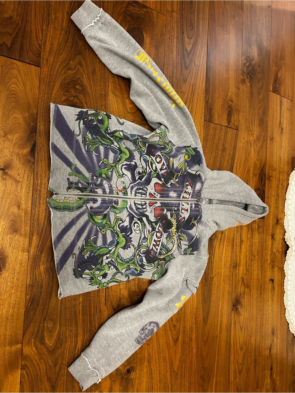 Vintage Ed Hardy XL Kids Zip Up